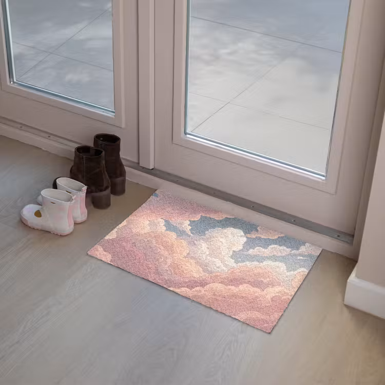 Deurmat - Wolken - Lucht - Natuur - Pastel - Roze — 8