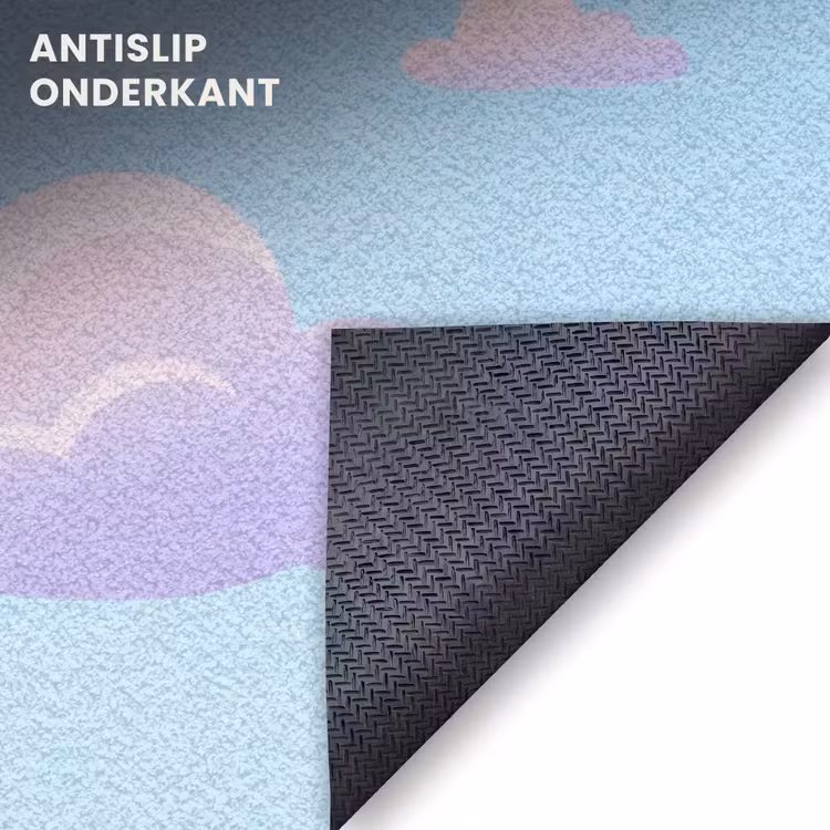 Deurmat - Wolken - Roze - Blauw - Natuur - Modern — 6