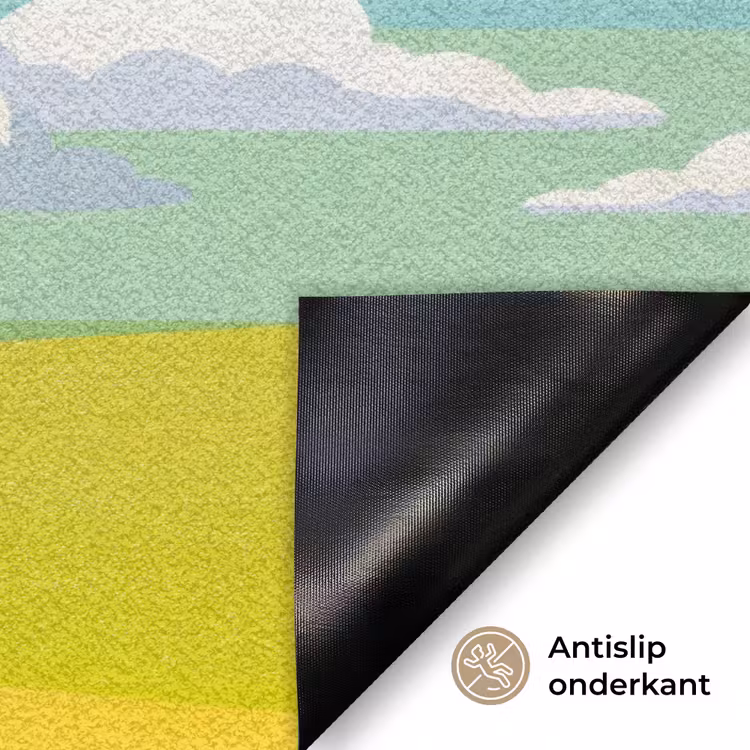 Deurmat - Wolken - Roze - Natuur - Modern - Pastel — 6