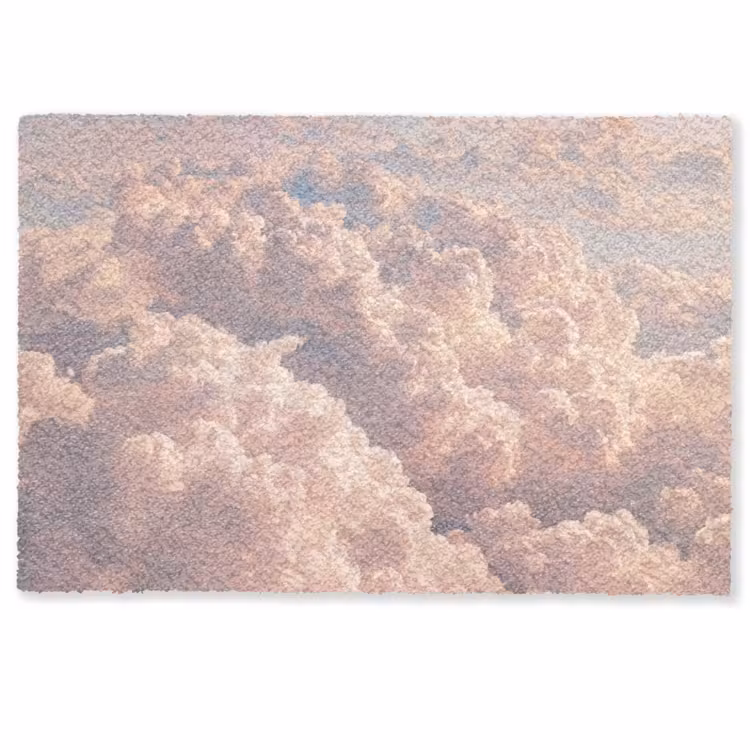 Deurmat - Wolken - Zonsondergang - Natuur - Pastel - Roze — 1