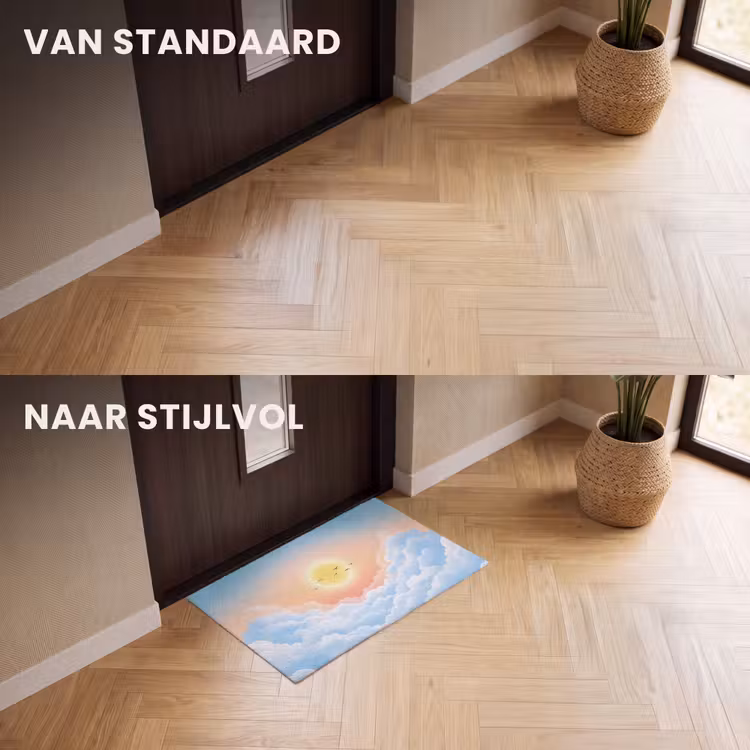 Deurmat - Zon - Vogels - Lucht - Natuur - Geel — 3