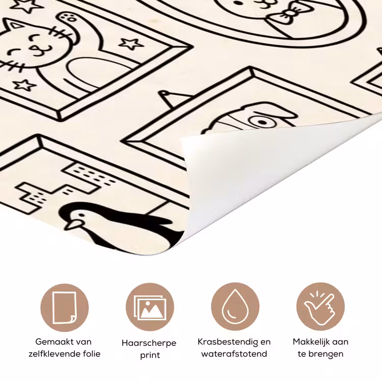Deursticker - Dieren - Illustratie - Lijsten - Galerij - Speels — 3