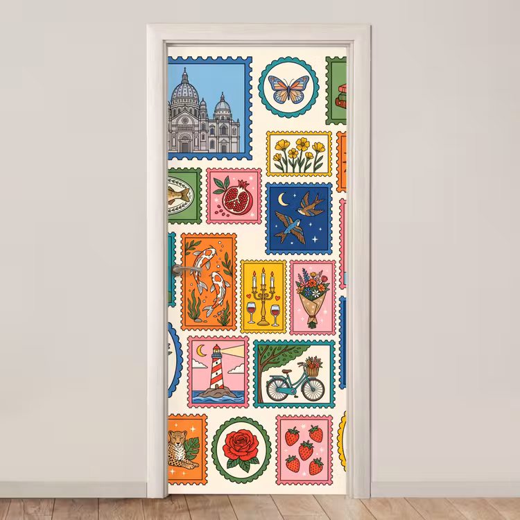 Deursticker - Gebouw - Koepel - Architectuur - Klassiek - Grijs — 1