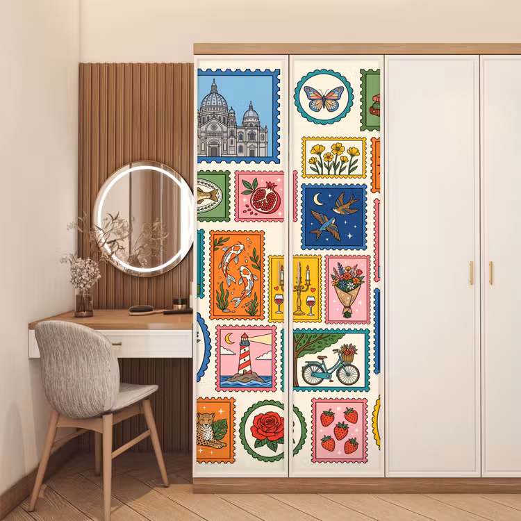 Deursticker - Gebouw - Koepel - Architectuur - Klassiek - Grijs — 5