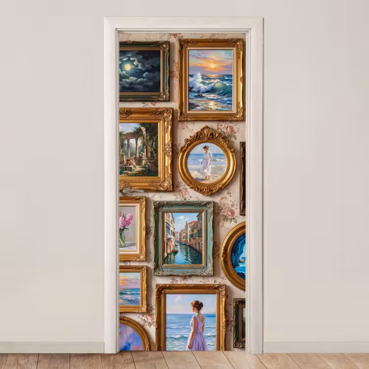 Deursticker - Interieur - Kunst - Collectie - Klassiek - Goud — 1