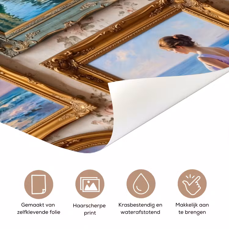 Deursticker - Interieur - Kunst - Collectie - Klassiek - Goud — 3