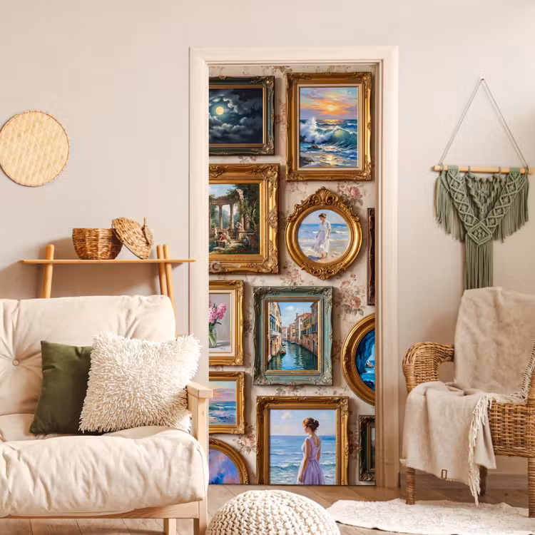 Deursticker - Interieur - Kunst - Collectie - Klassiek - Goud — 4