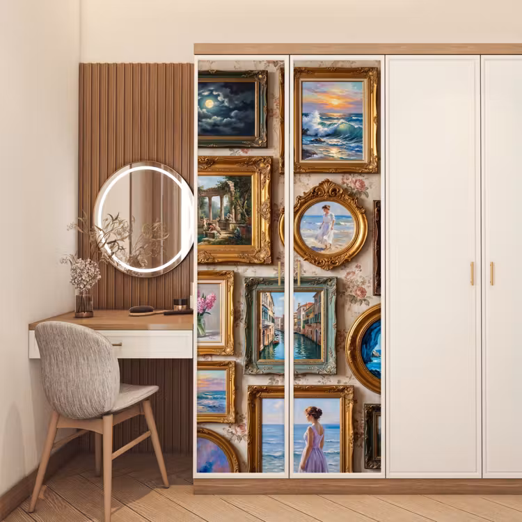 Deursticker - Interieur - Kunst - Collectie - Klassiek - Goud — 5