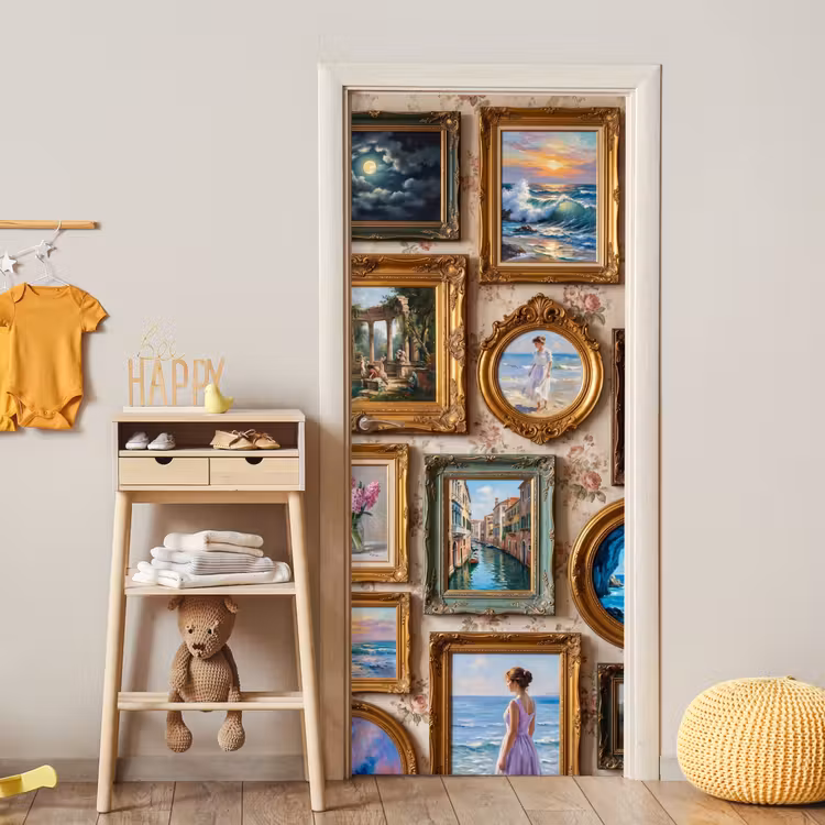 Deursticker - Interieur - Kunst - Collectie - Klassiek - Goud — 6