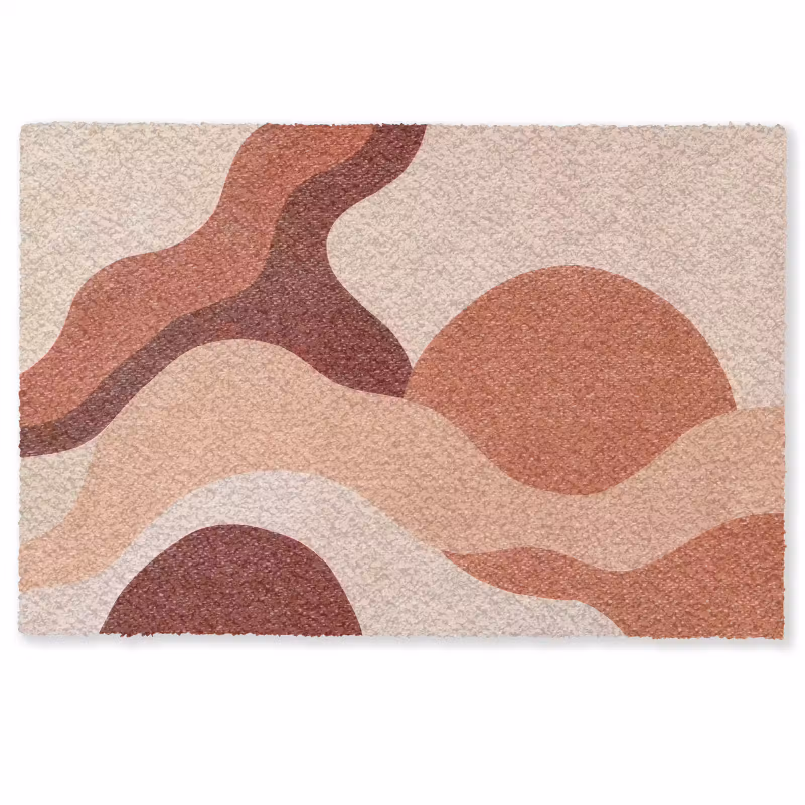 Deurmat - Abstract - Vormen - Organisch - Aardetinten - Modern — 1