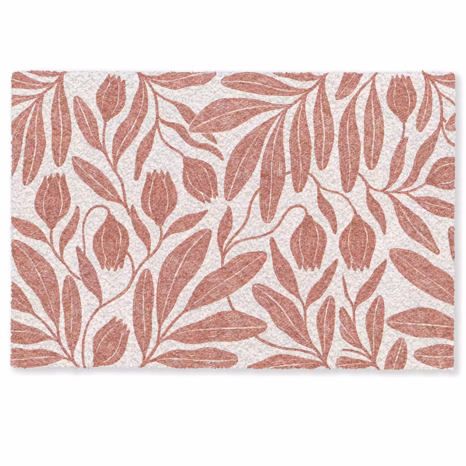 Deurmat - Bloemen - Patroon - Modern - Natuur - Bruin — 1