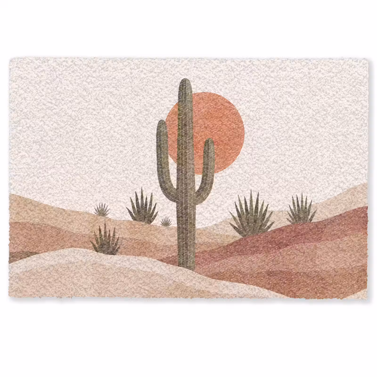 Deurmat - Cactus - Duinen - Modern - Landschap - Groen — 1