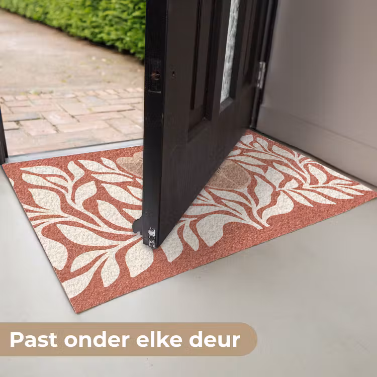 Deurmat - Bloemen - Abstract - Modern - Beige - Natuur — 7