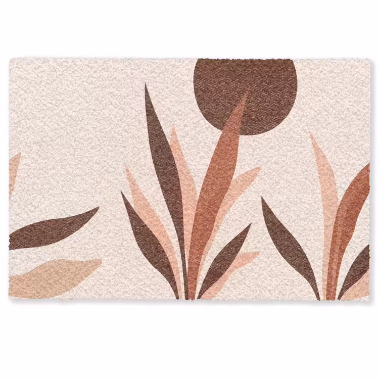 Deurmat - Planten - Abstract - Natuur - Bruin — 1