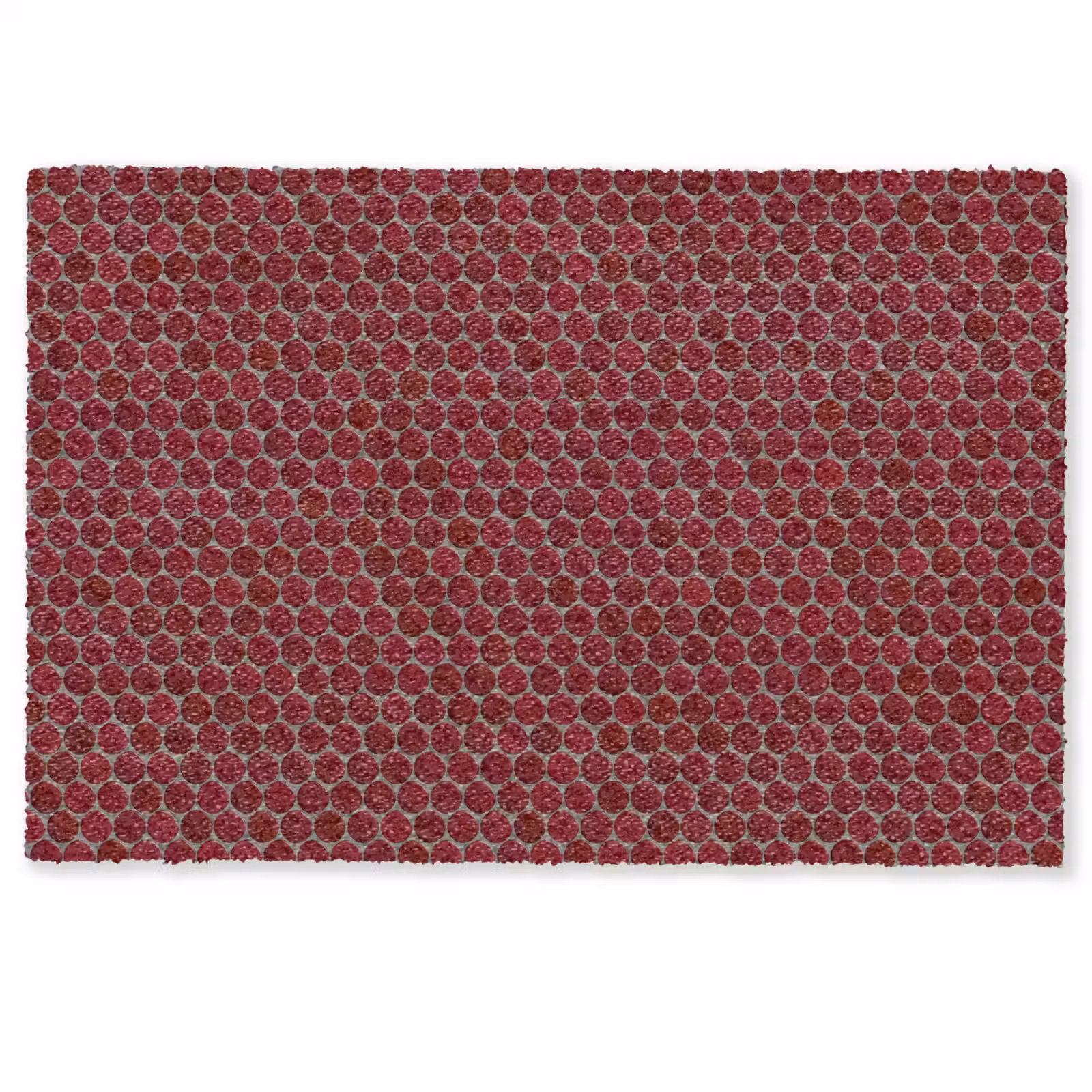 Deurmat - Penny - Mozaïek - Rond - Rood — 1