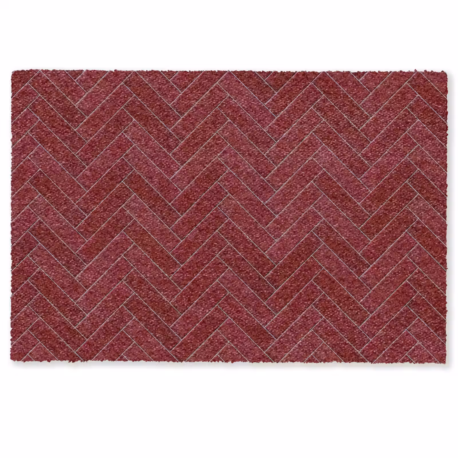 Deurmat - Visgraat - Wandtegel - Bordeaux - Rood — 1