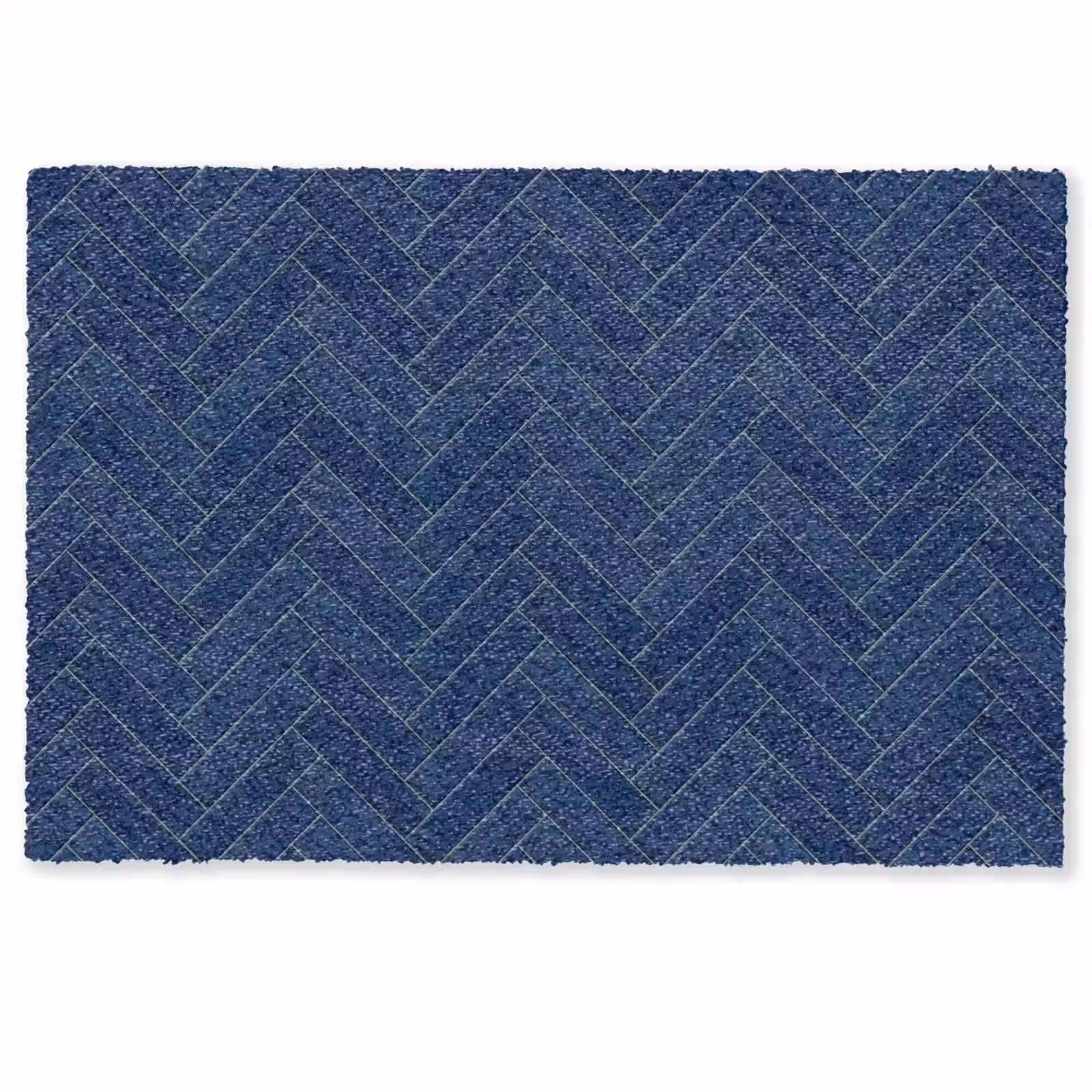 Deurmat - Visgraat - Wandtegel - Donkerblauw - Navy Blue — 1