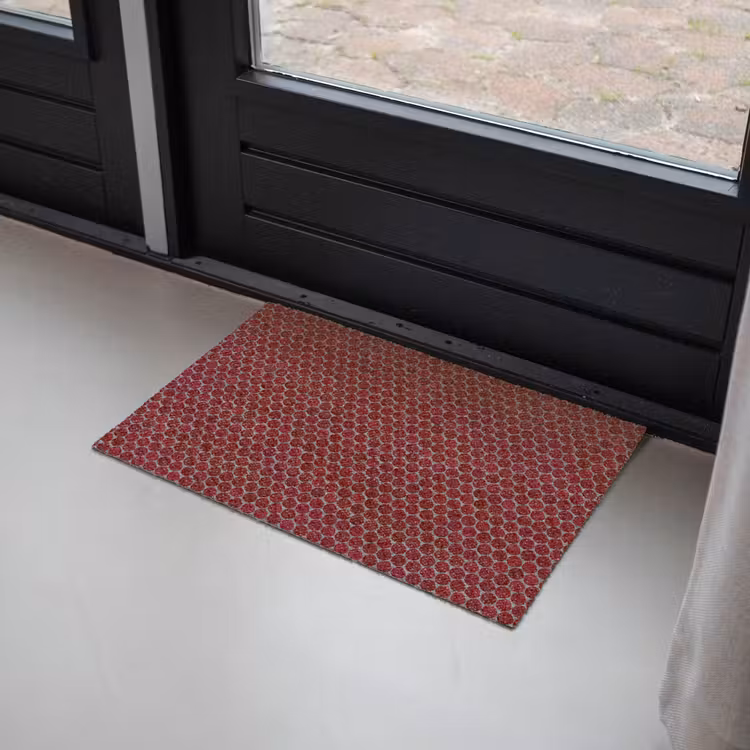 Deurmat - Penny - Mozaïek - Rond - Rood — 2