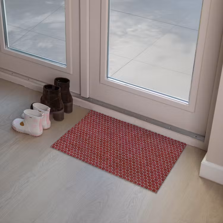Deurmat - Penny - Mozaïek - Rond - Rood — 8
