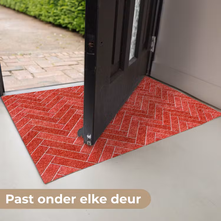 Deurmat - Visgraat - Tegel - Rood — 7