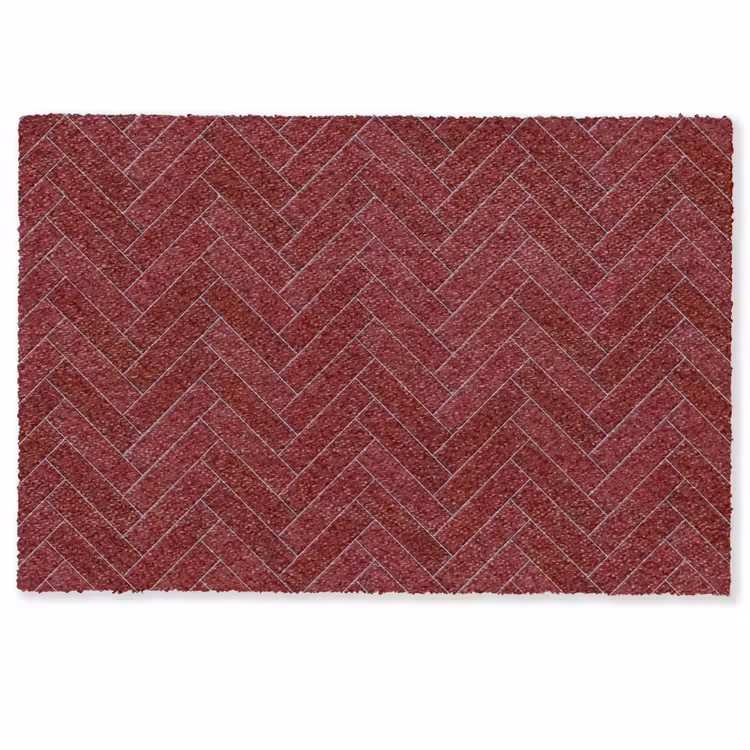 Deurmat - Visgraat - Wandtegel - Bordeaux - Rood — 1