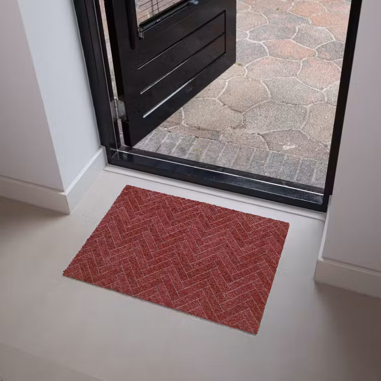 Deurmat - Visgraat - Wandtegel - Bordeaux - Rood — 4
