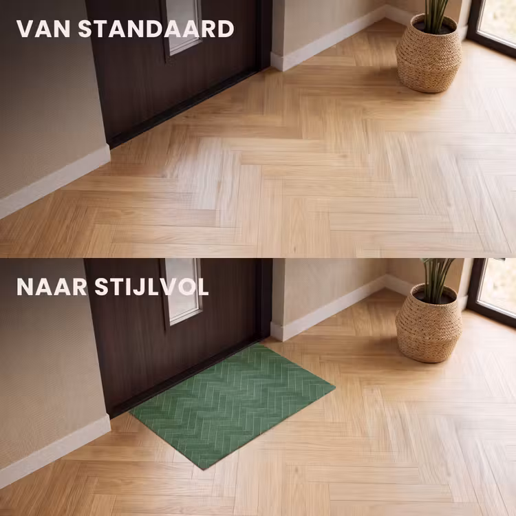 Deurmat - Visgraat - Wandtegel - Bosgroen — 3