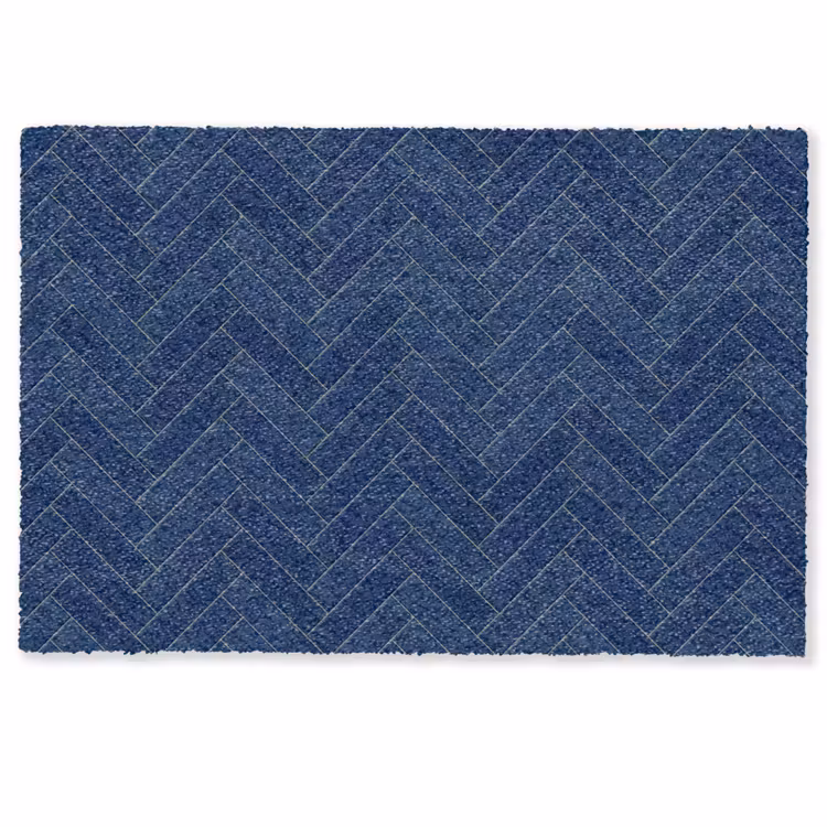 Deurmat - Visgraat - Wandtegel - Donkerblauw - Navy Blue — 1