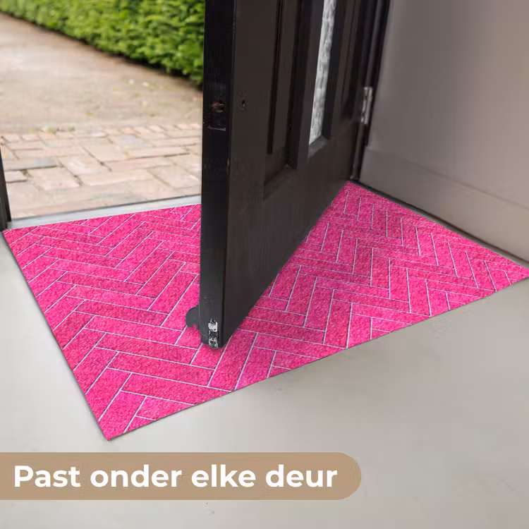 Deurmat - Visgraat - Wandtegel - Fuchsia - Roze — 7