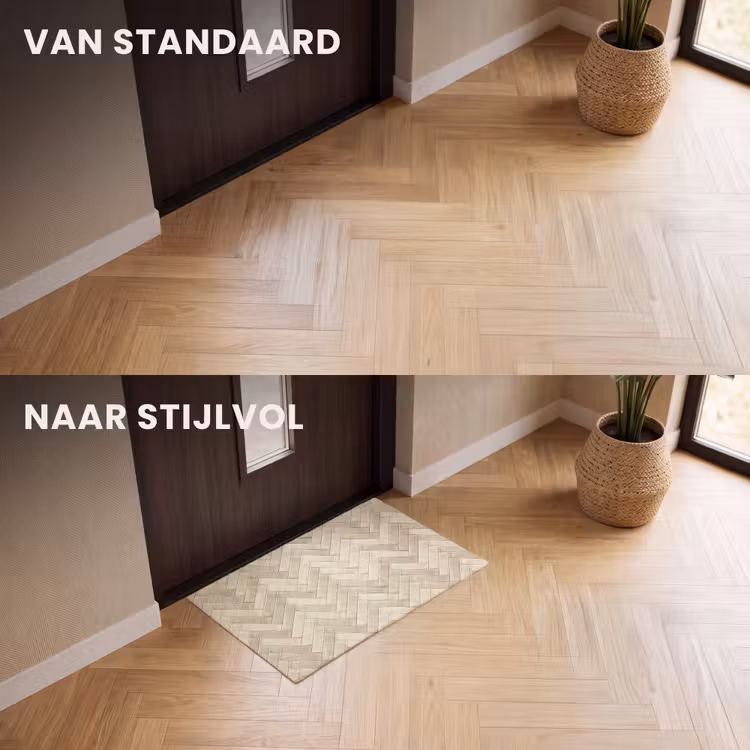 Deurmat - Visgraat - Wandtegel - Licht Beige — 3