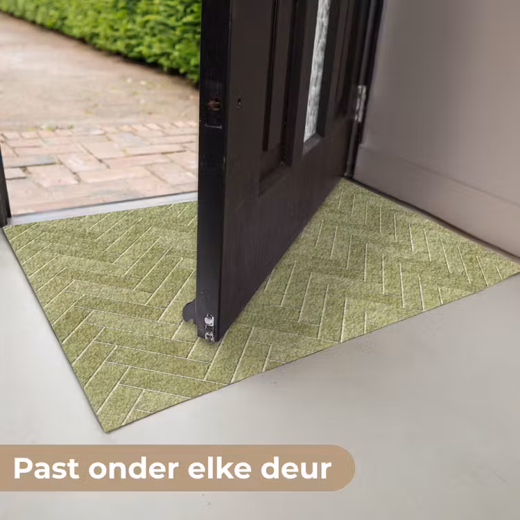 Deurmat - Visgraat - Wandtegel - Olijfgroen — 7