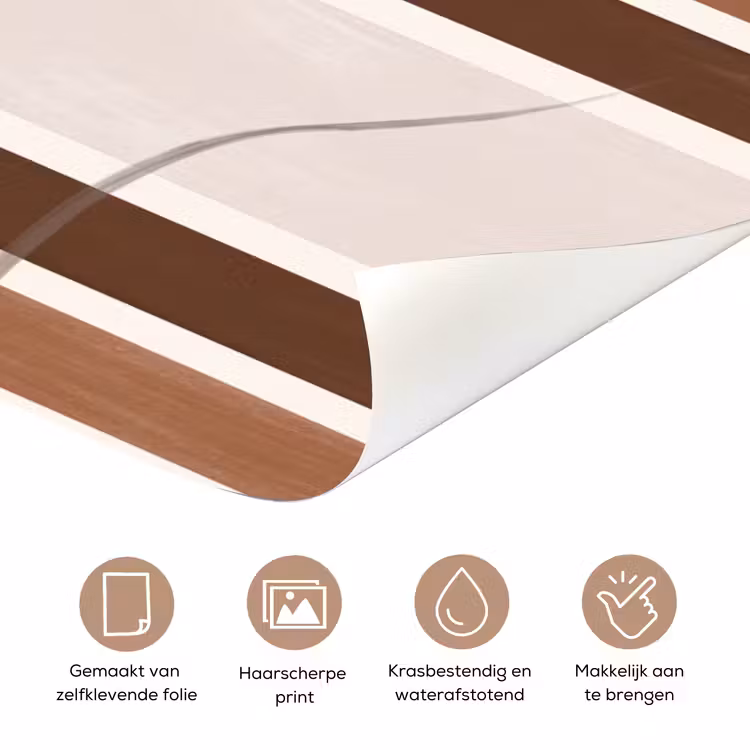 Deursticker - Abstract - Bogen - Plant - Boho - Beige — 3