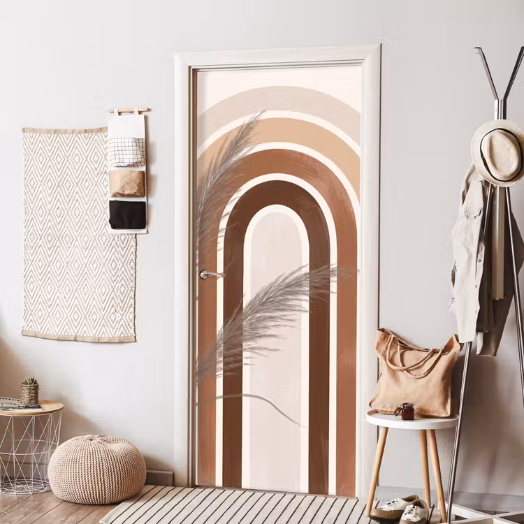 Deursticker - Abstract - Bogen - Plant - Boho - Beige — 8