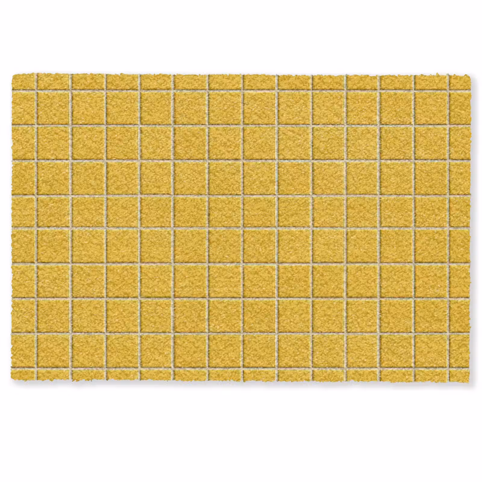 Deurmat - Patroon - Tegel - Okergeel — 1