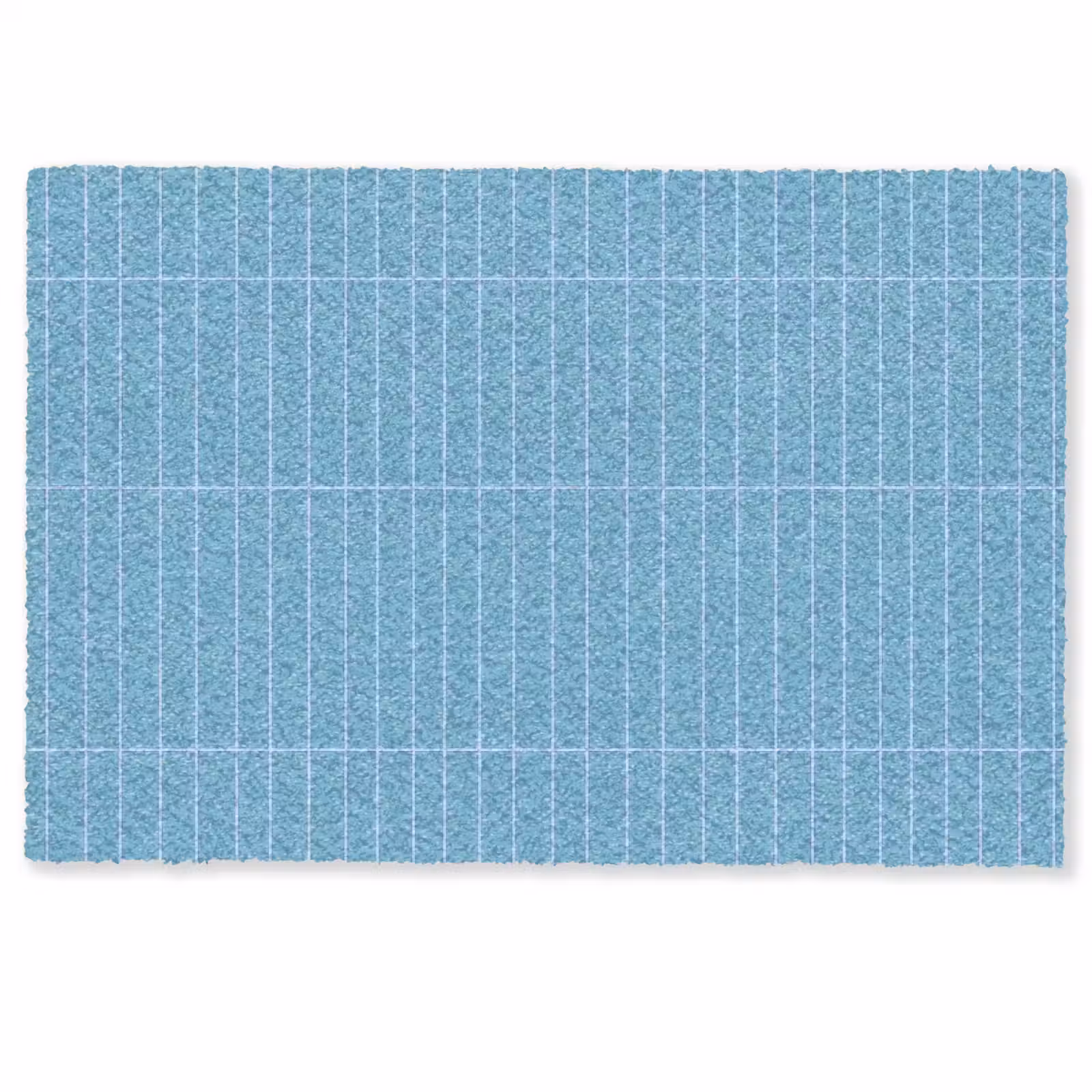 Deurmat - Tegel - Langwerpig - Patroon - Blauw — 1