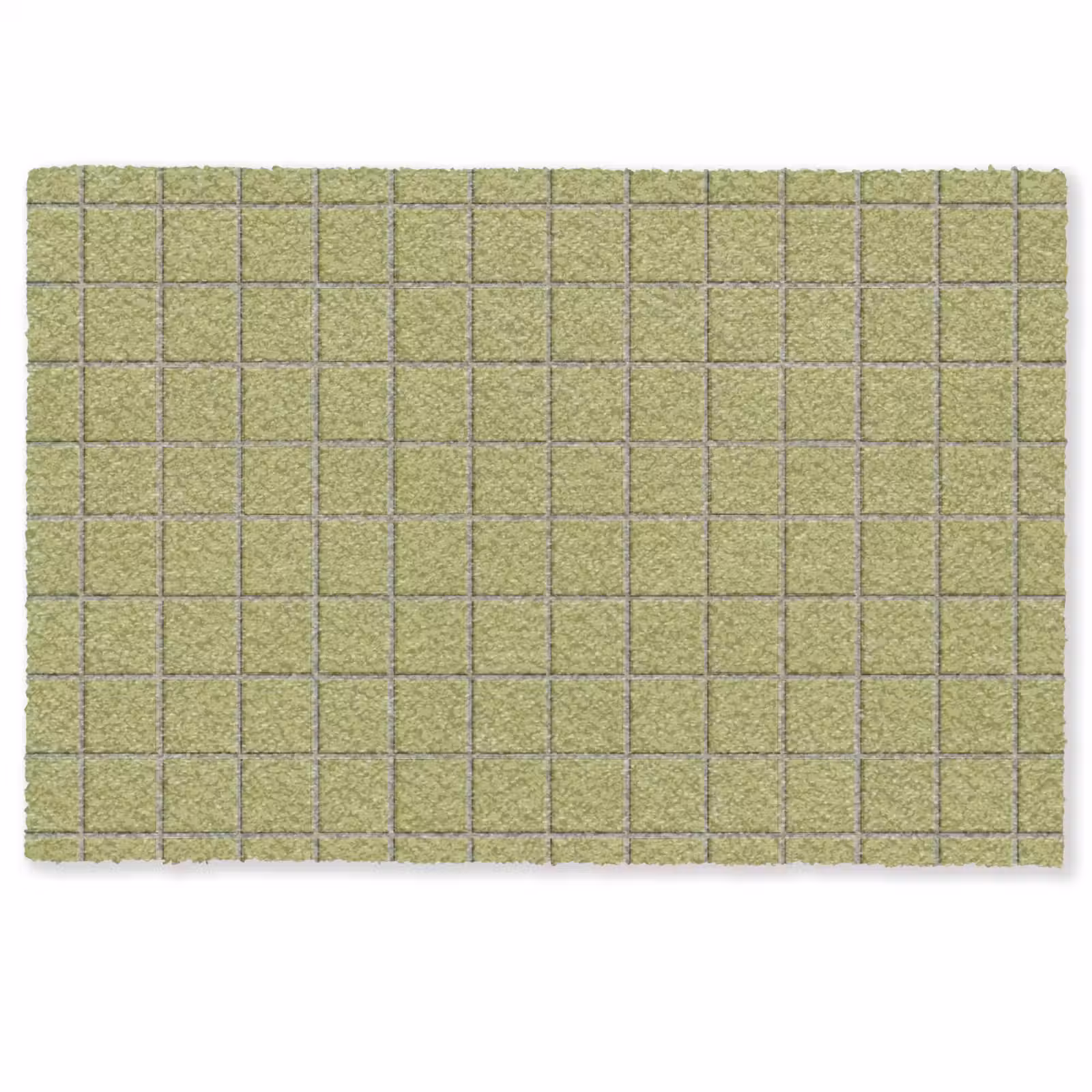 Deurmat - Tegel - Patroon - Olijfgroen — 1