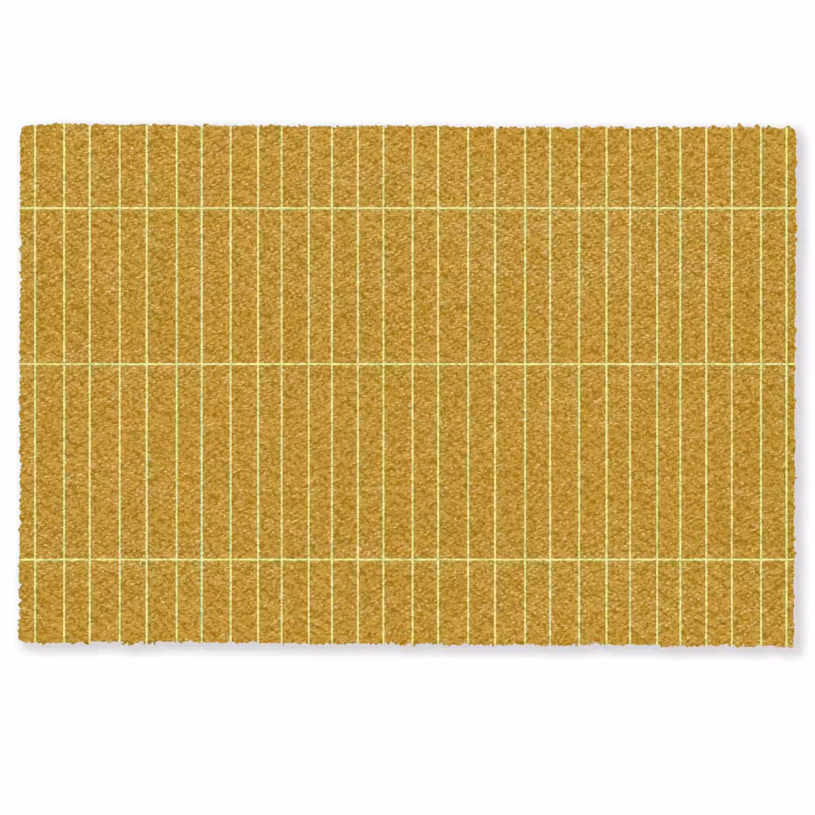 Deurmat - Tegels - Verticaal - Mosterdgeel — 1