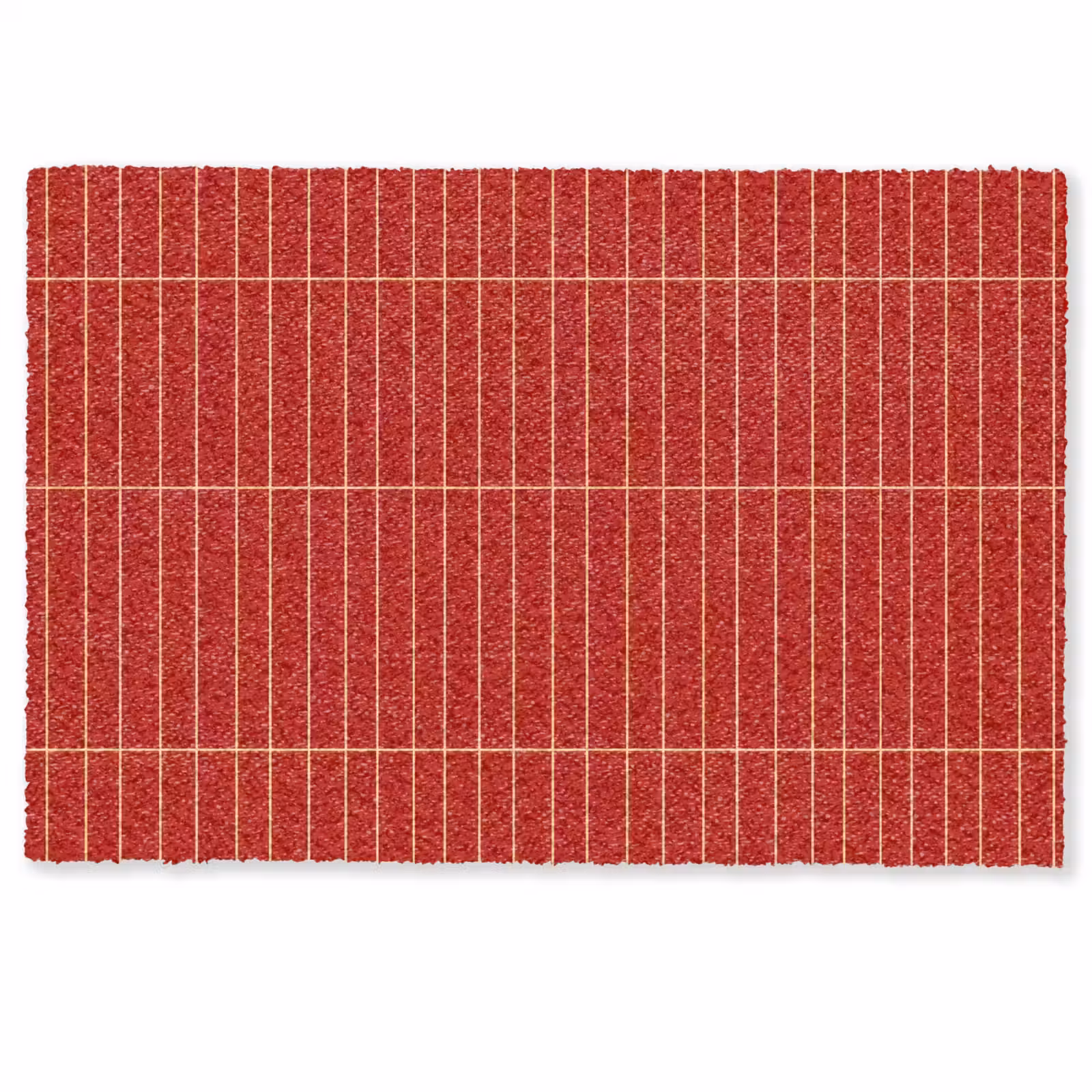 Deurmat - Verticaal - Wandtegel - Helderrood — 1