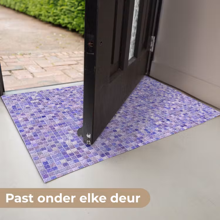 Deurmat - Mozaïek - Tegels - Lila - Amethist — 7