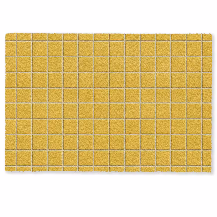 Deurmat - Patroon - Tegel - Okergeel — 1