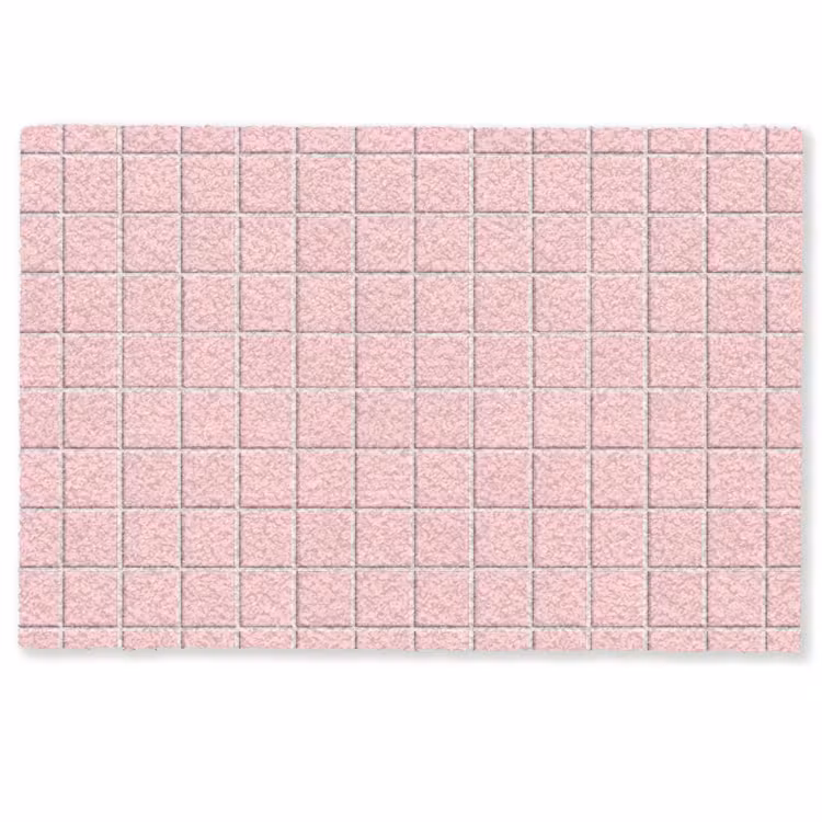 Deurmat - Patroon - Tegel - Pastelroze — 1