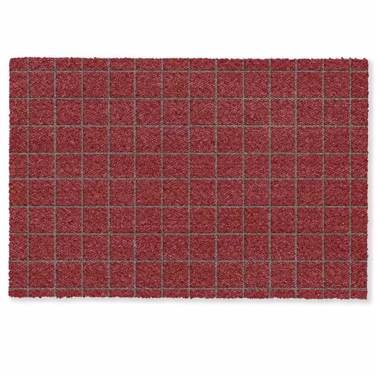 Deurmat - Patroon - Tegels - Burgundy — 1