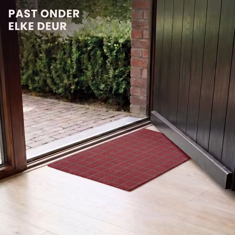 Deurmat - Patroon - Tegels - Burgundy — 7