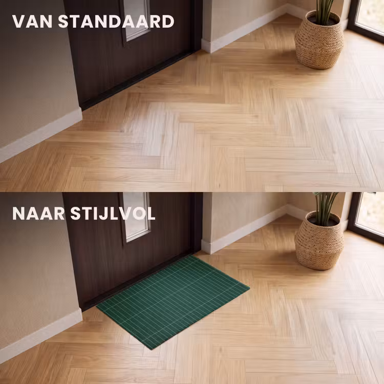 Deurmat - Patroon - Tegels - Donkergroen — 3