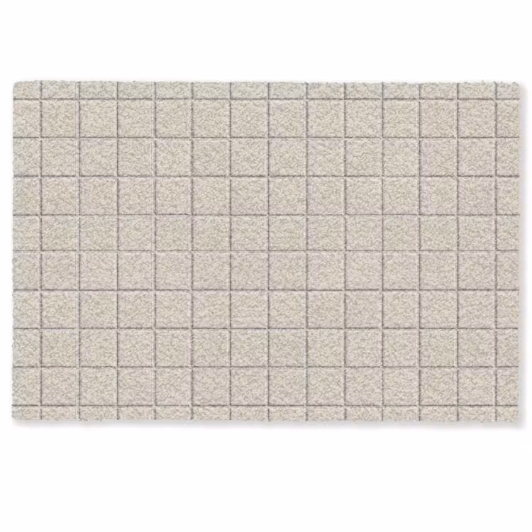 Deurmat - Patroon - Tegels - Taupe — 1