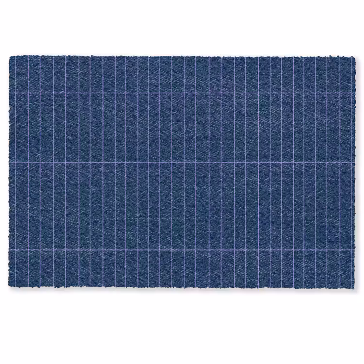 Deurmat - Tegels - Langwerpig - Blauw — 1