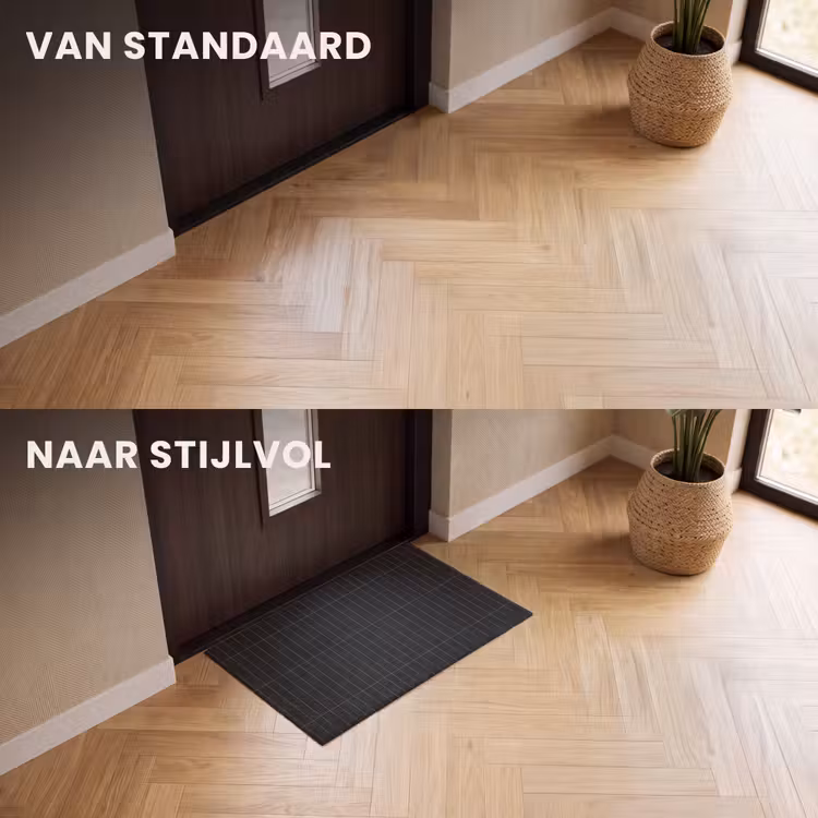 Deurmat - Verticaal - Wandtegel - Mat - Zwart — 3