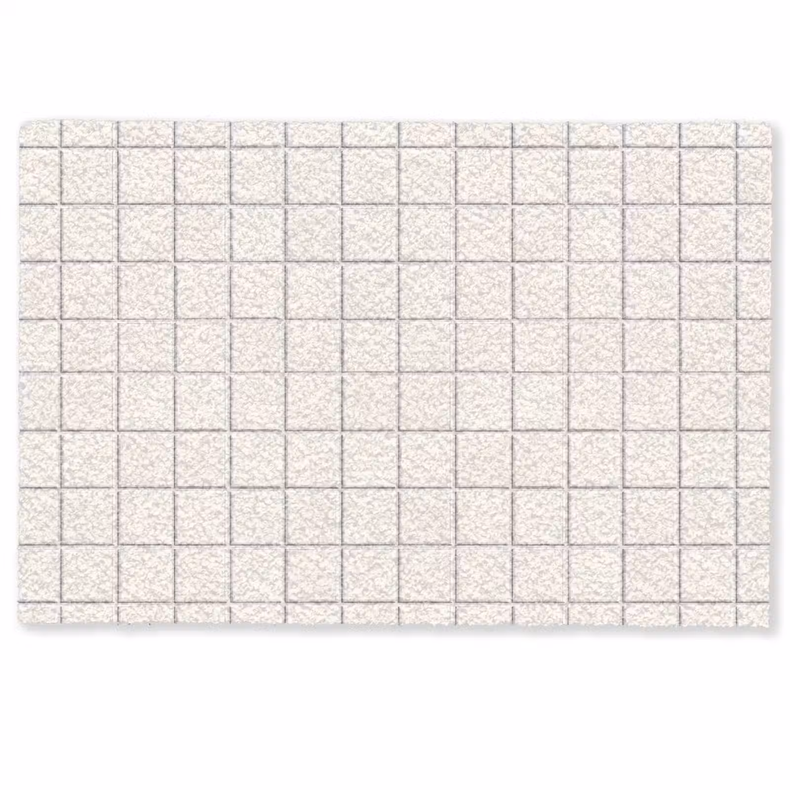 Deurmat - Patroon - Tegels - Wit — 1