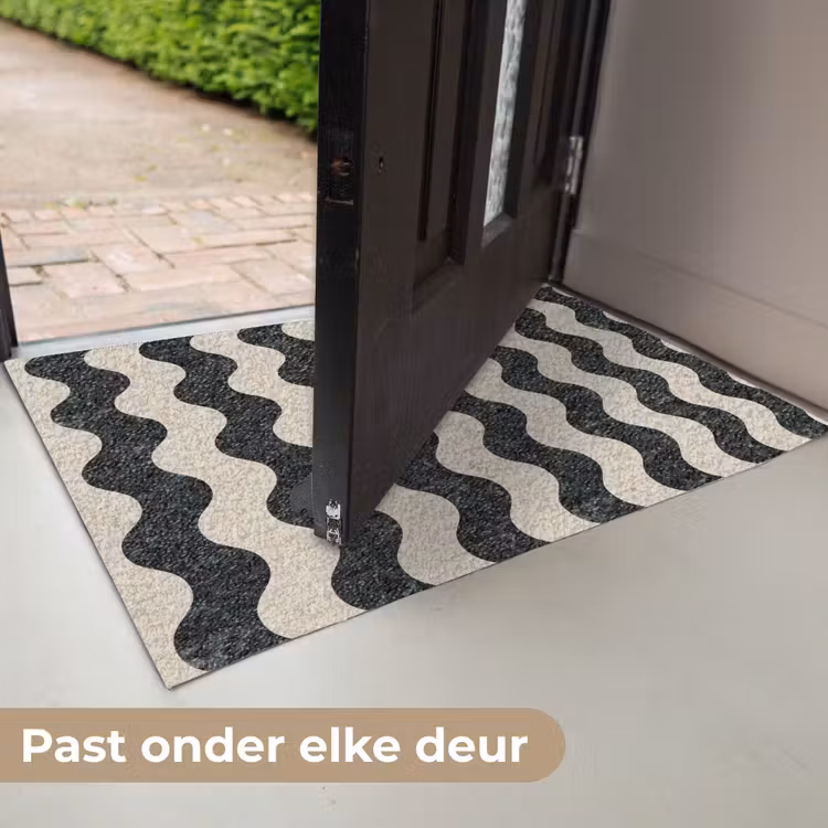 Deurmat - Patroon - Marmer - Groen - Cremé — 7