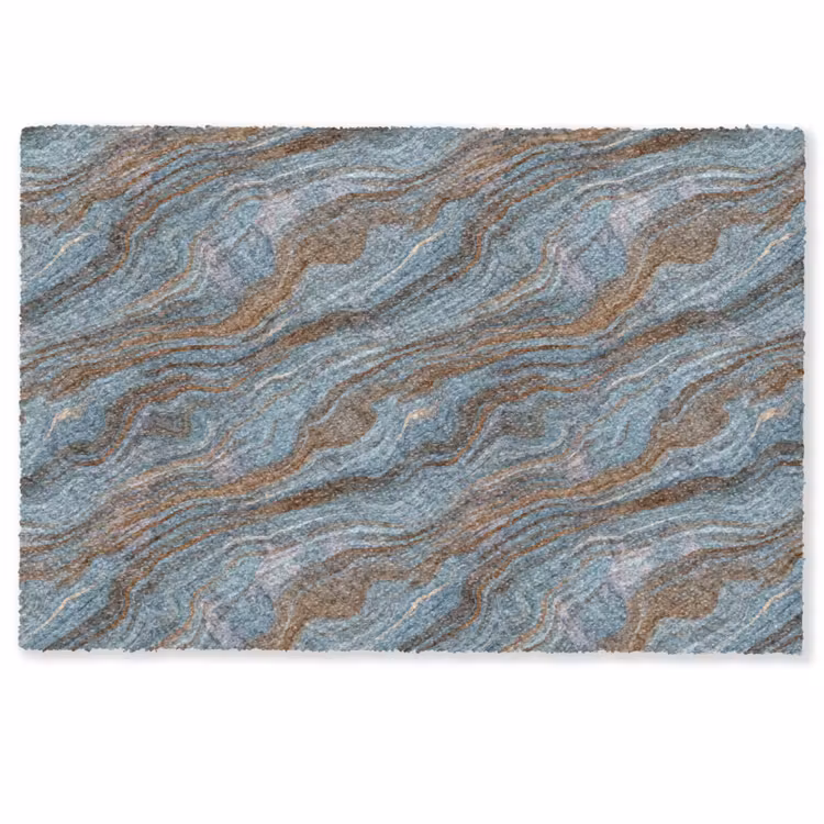 Deurmat - Patroon - Steen - Blauw — 1